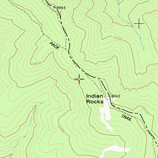 Topographic Map of Salmon Summit Recreation Trail, CA