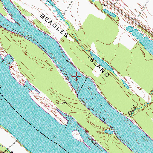 Topographic Map of Salt Lake Chute, IL