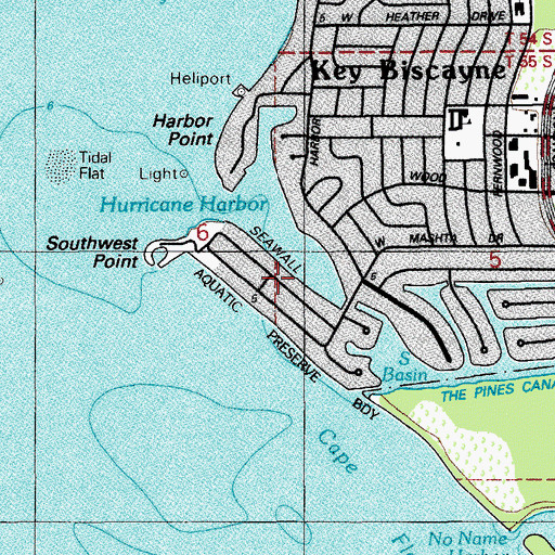Topographic Map of Mashta Island, FL