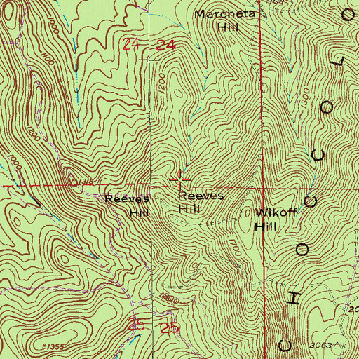 Topographic Map of Mountain Longleaf National Wildlife Refuge, AL