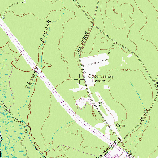 Topographic Map of Patuxent Research Refuge, MD
