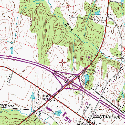 Topographic Map of Haymarket Medical Center, VA
