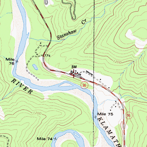 Topographic Map of Young Ranch, CA