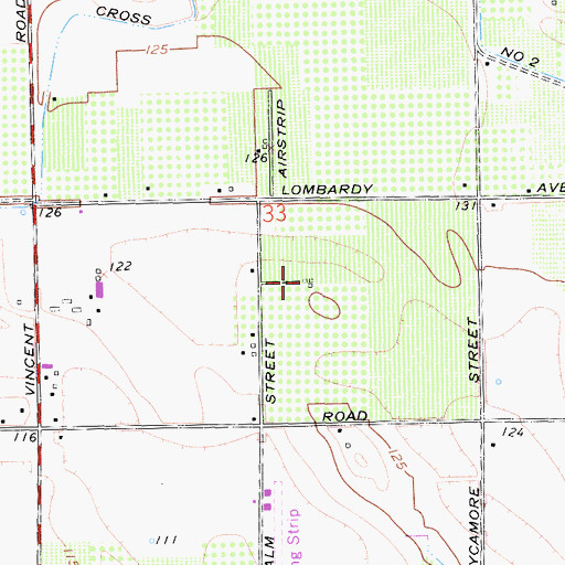 Topographic Map of Fiorini Ranch Airport, CA