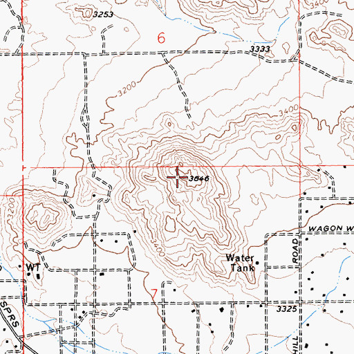Topographic Map of Cerro de la Silla, CA