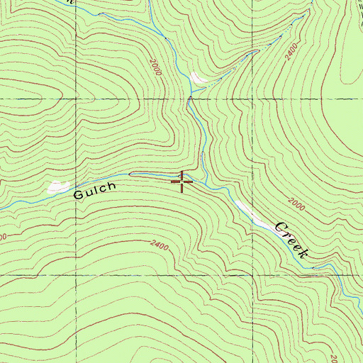 Topographic Map of Bear Gulch, CA