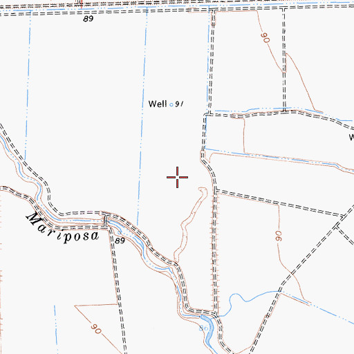 Topographic Map of Merced County, CA