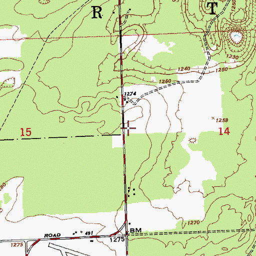 Topographic Map of Saint Francis of Assisi Catholic Cemetery, MI