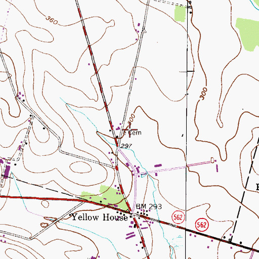 Topographic Map of Guldin Memorial Site, PA