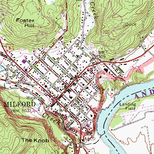 Topographic Map of Pike County Sheriff's Office, PA
