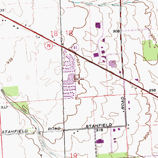 Topographic Map of Westhaven, OH