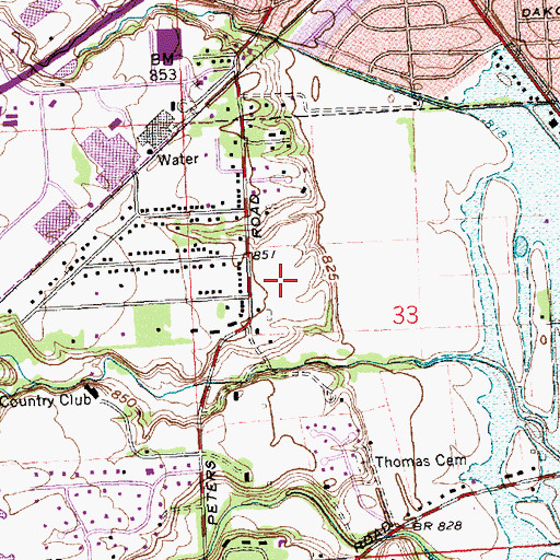 Topographic Map of Premwood, OH
