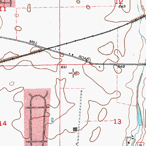 Topographic Map of Gates Creek West, IL