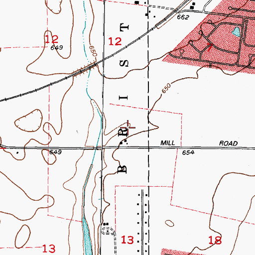 Topographic Map of Estates Of Fox Chase, IL