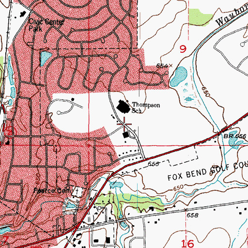 Topographic Map of Windcrest, IL