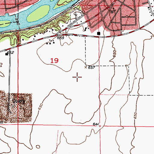 Topographic Map of Arbor Gate, IL