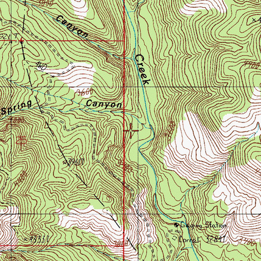 Topographic Map of Cold Spring Canyon, AZ