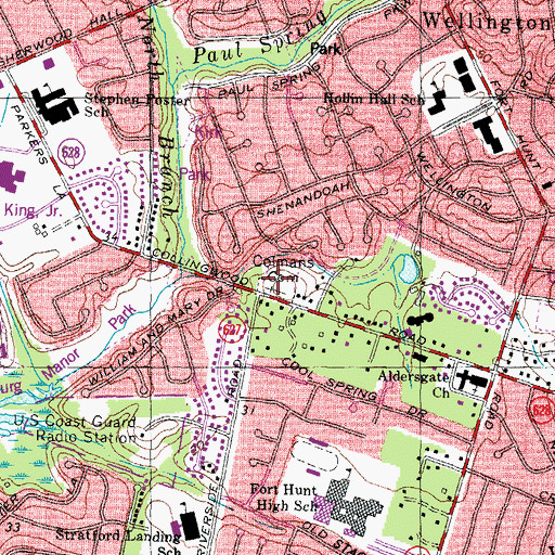 Topographic Map of Snowden and Bethlehem Baptist Church Cemetery, VA