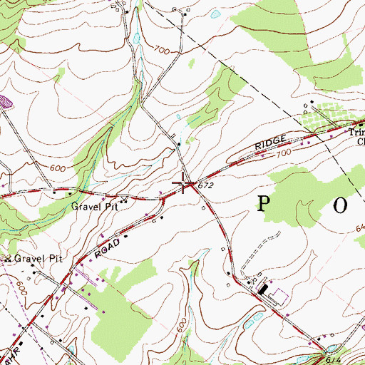 Topographic Map of Point Township Police Department, PA