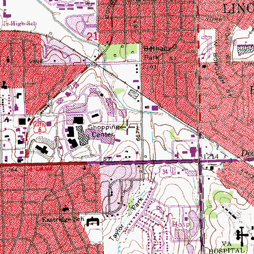 Topographic Map of Gateway Post Office, NE
