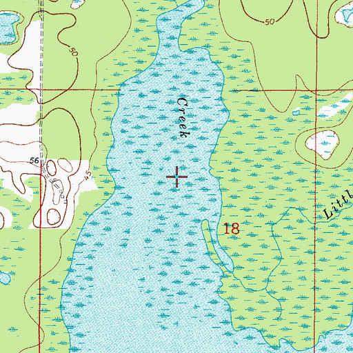 Topographic Map of Big Jones Creek, FL