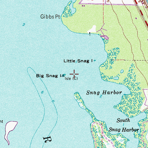 Topographic Map of Big Snag, FL