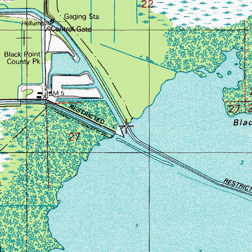 Topographic Map of Black Creek, FL