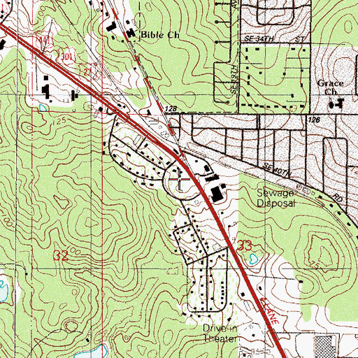 Topographic Map of Camp Roosevelt, FL