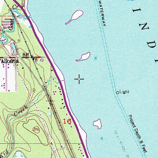 Topographic Map of Kid Creek, FL