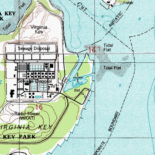 Topographic Map of Lamar Lake, FL