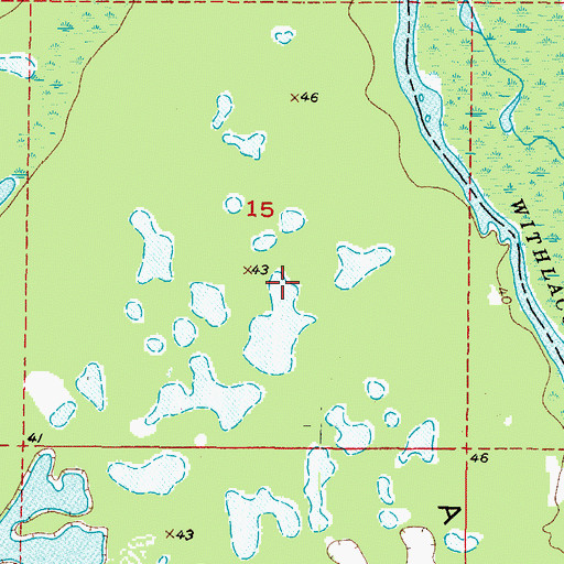 Topographic Map of Long Arm, FL