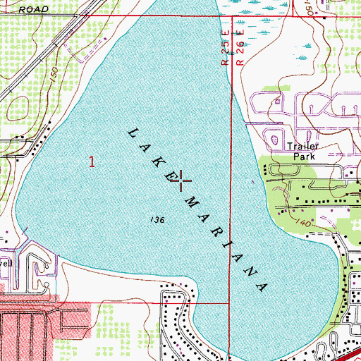 Topographic Map of Lake Sanitary, FL
