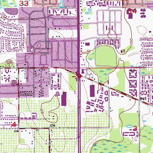 Topographic Map of Century Plaza, FL
