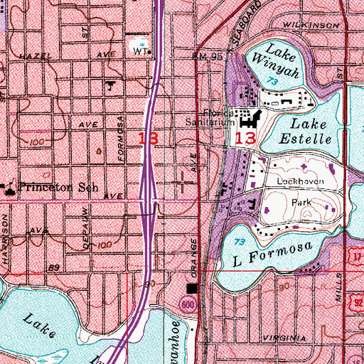 Topographic Map of Northgate Plaza, FL