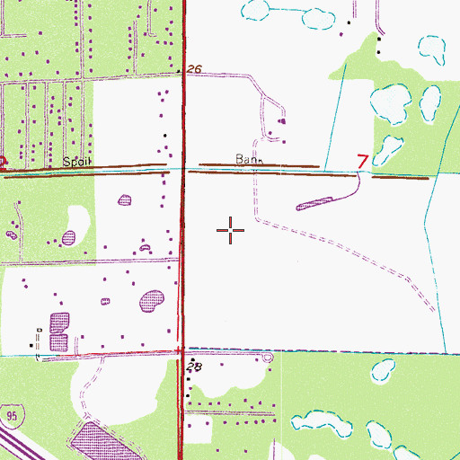 Topographic Map of Meadowlane Primary School, FL