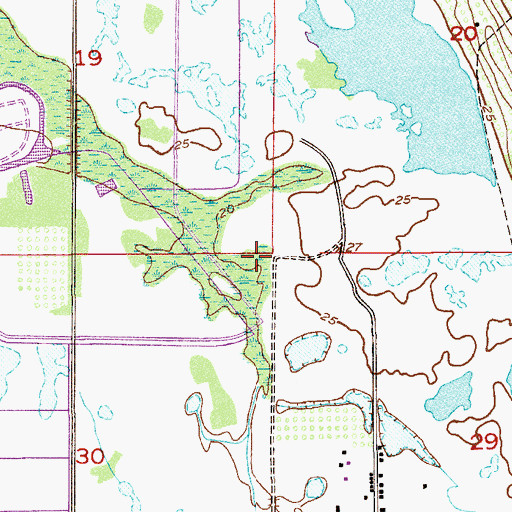 Topographic Map of Pelican Island Elementary School, FL