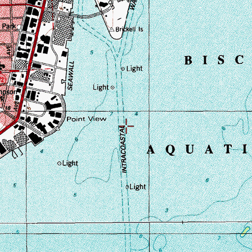 Topographic Map of Miami South Cannel, FL
