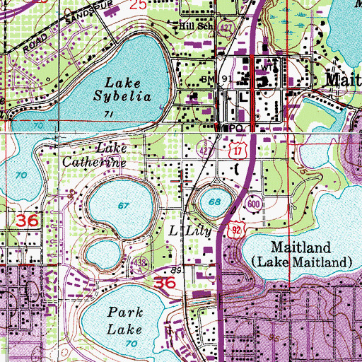 Topographic Map of Church of the Good Shepherd, FL