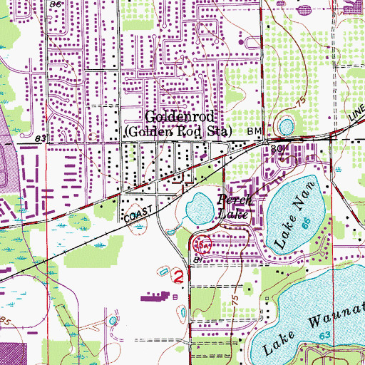 Topographic Map of Saint Albans American Episcopal Church, FL