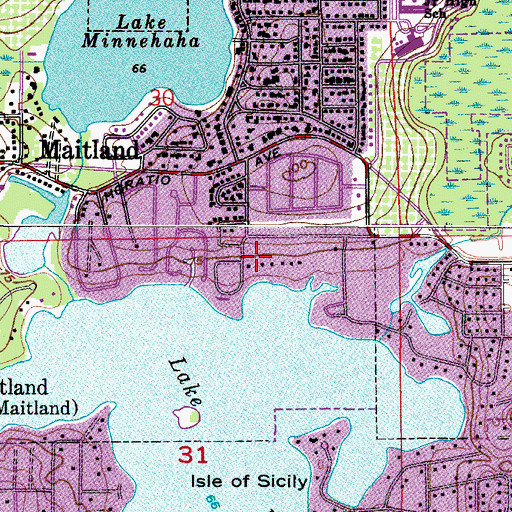 Topographic Map of Saint Richards Episcopal Church, FL