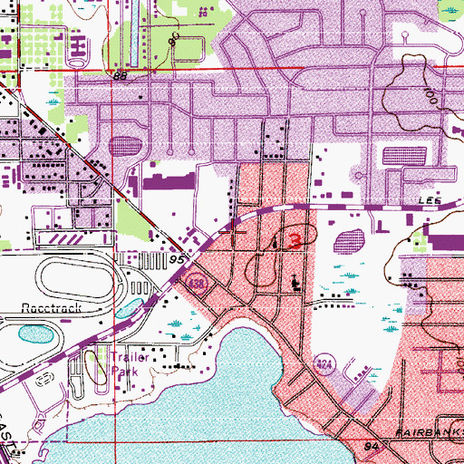 Topographic Map of Presbyterian Synod of Florida, FL