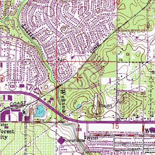 Topographic Map of Orlando Christian Center, FL