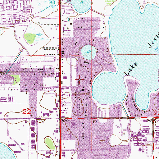 Topographic Map of Christ Church Unity, FL