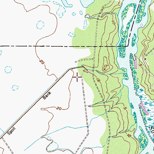 Topographic Map of Donald MacDonald State Camp Ground, FL