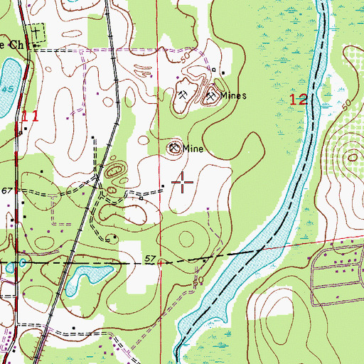 Topographic Map of Hooper, FL