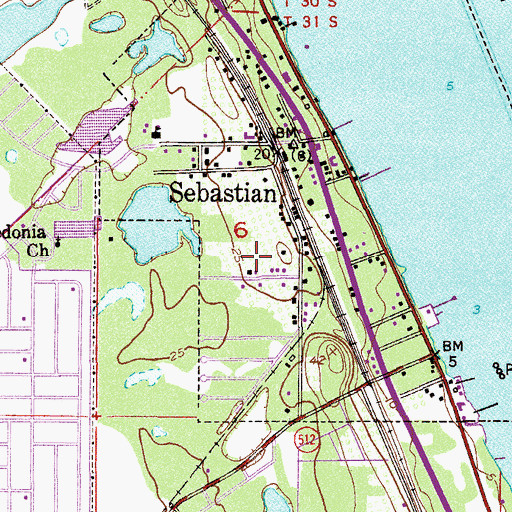 Topographic Map of Christian Family Life School, FL