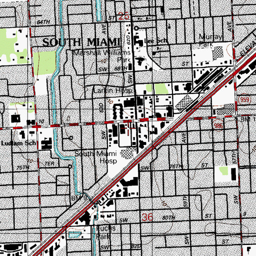 Topographic Map of Cathedral del Pueblo, FL