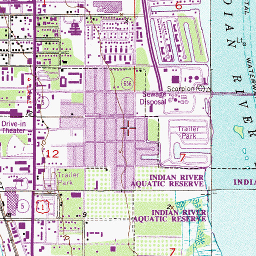 Topographic Map of Vero Christian Church, FL
