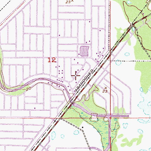 Topographic Map of Church of Christ-Sebastian, FL