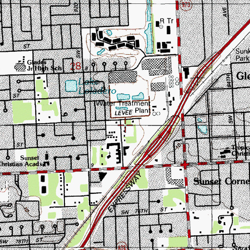Topographic Map of Filadel Fia Christian School, FL